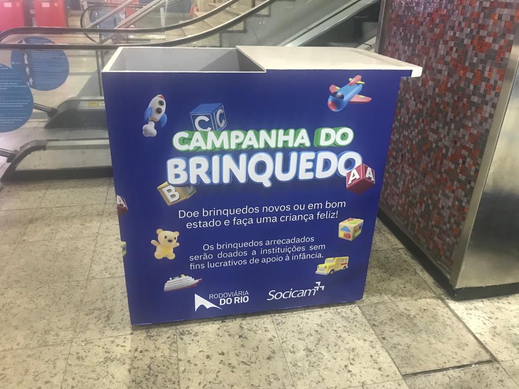 Rodoviária do Rio inicia arrecadação de brinquedos para crianças carentes